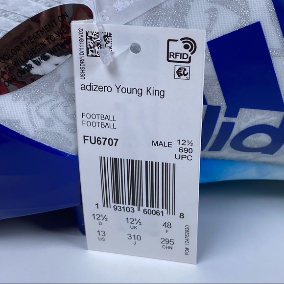 Adidas Adizero Reign Young King Football Cleats FU6707 Men’s Size 13 - Picture 9 of 10